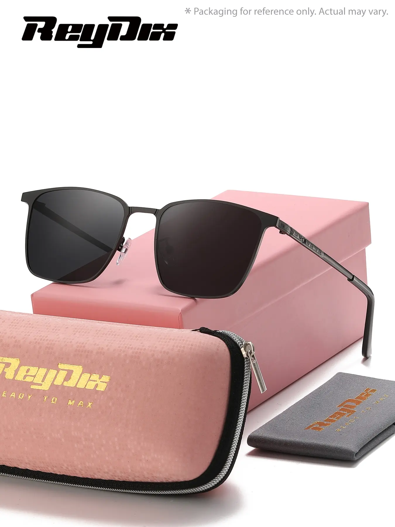 1 Piece Reydix Unisex Square Full Frame Sunglasses Petite frame shape UV400