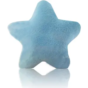 Plush Soft Star Shaped Throw Pillows Toy Stuffed Cushion Blue 16"