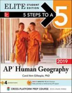 USED-5 Steps to a 5: AP Human Geography 2019 Elite Student Edition by Gillespie, Carol Ann (Paperback)