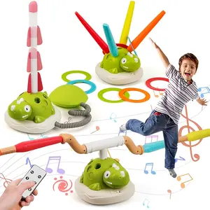 1pc Dinosaur 3-in-1 Youngsters Sports Machine, Interactive Skipping Rope and Ferrule Game, Educational Indoor/Outdoor Toy for Youngsters, Durable Plastic Construction