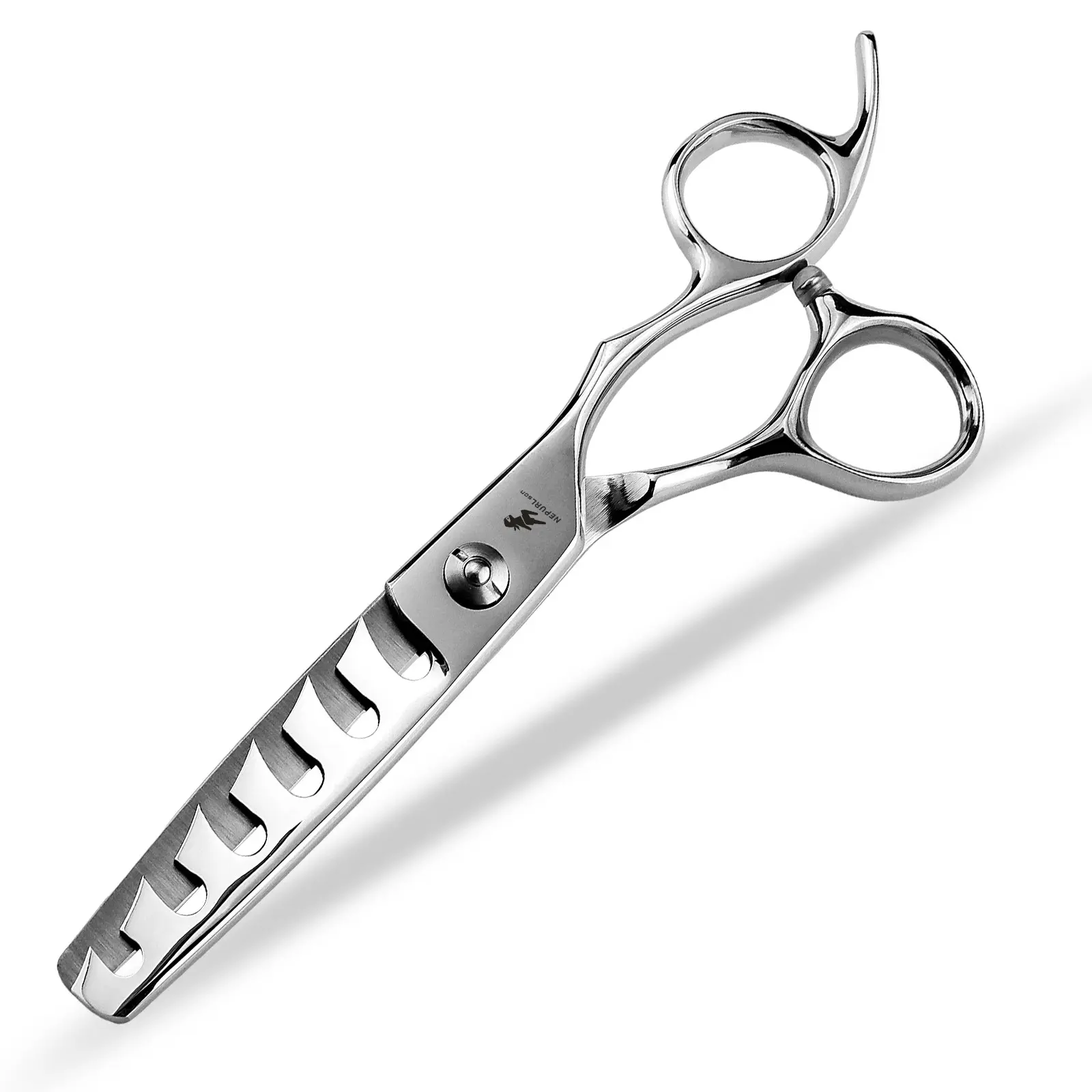6.0-inch silver hair clipper thin scissors, household hair clipper, ergonomically designed right-handed scissors, suitable for both men and women, Thinning Shears, Hair Styling Tools, Home Styling Tool