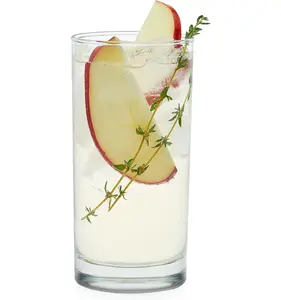 Libbey Heavy Base Drinking Glasses Set of 8, 15.5 Oz Elegant, Weighted Clear Water Glasses, Dishwasher Safe Glass Cups Set for Parties, Birthdays