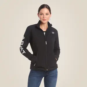 Women’s Ariat New Team Logo Softshell Jacket - Black