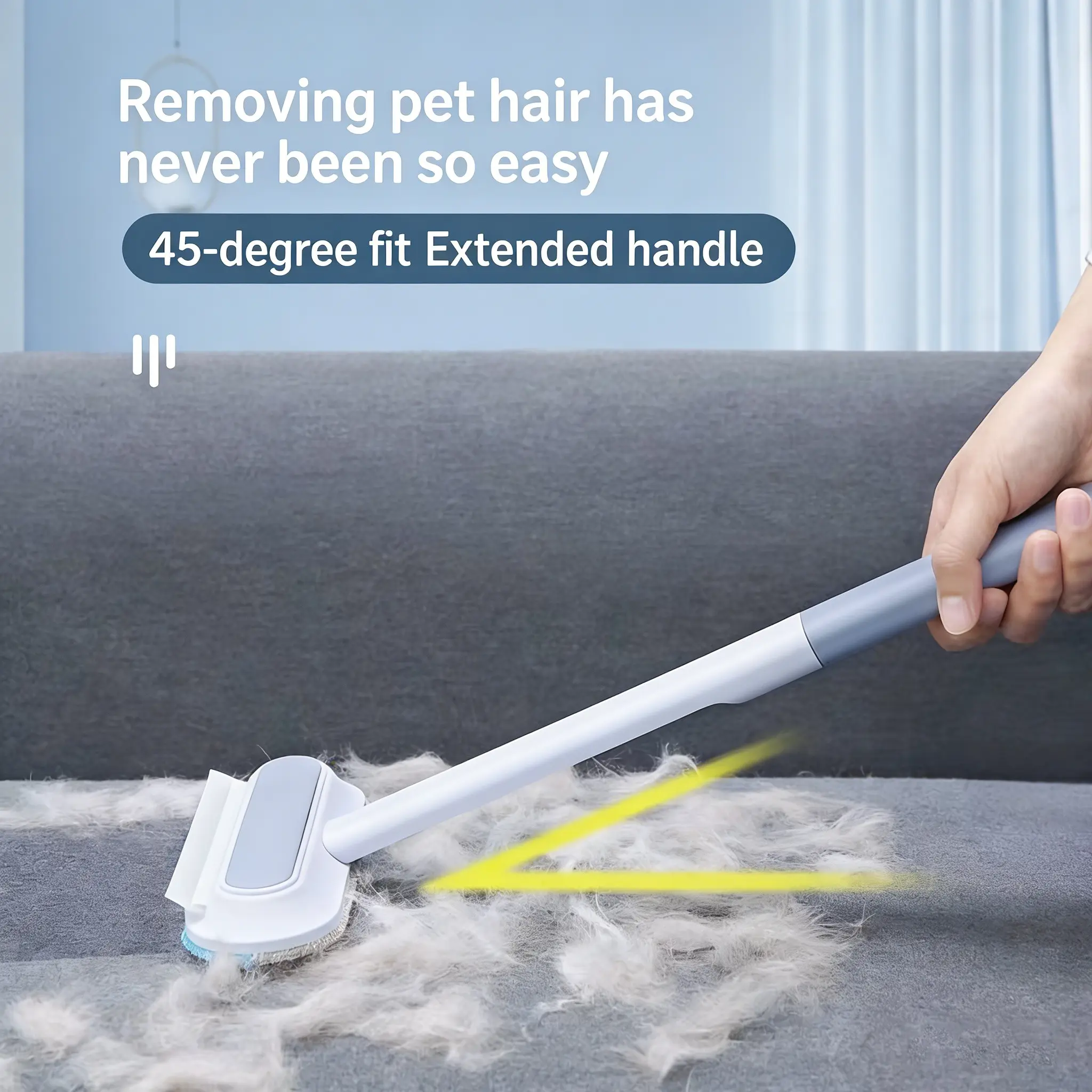 Pet Multi-Functional Brush, Cat Dog Fur Removal Tool, Home Hair Remover for Carpet Sofa Bed Clothes Sheets, Universal Pet Grooming Brush