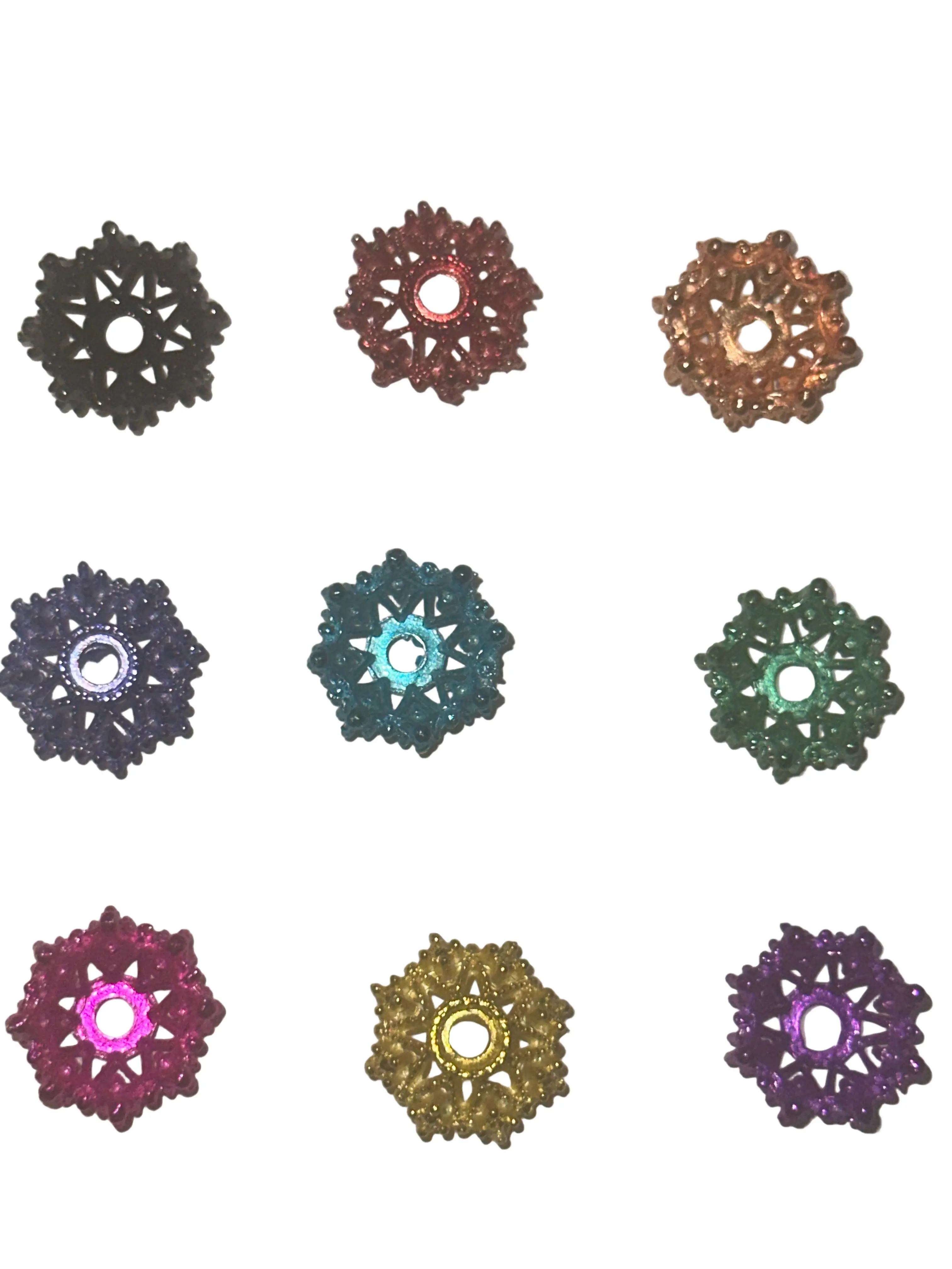 Floral Bead Spacers, Sequin Beads for DIY Beading and Jewelry Making Projects