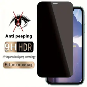 Full Coverage Anti-Peeping Privacy Tempered Glass Screen Protector for iPhone 11 12 13 14 15 16 and PRO MAX XS Max XR Plus Accessories