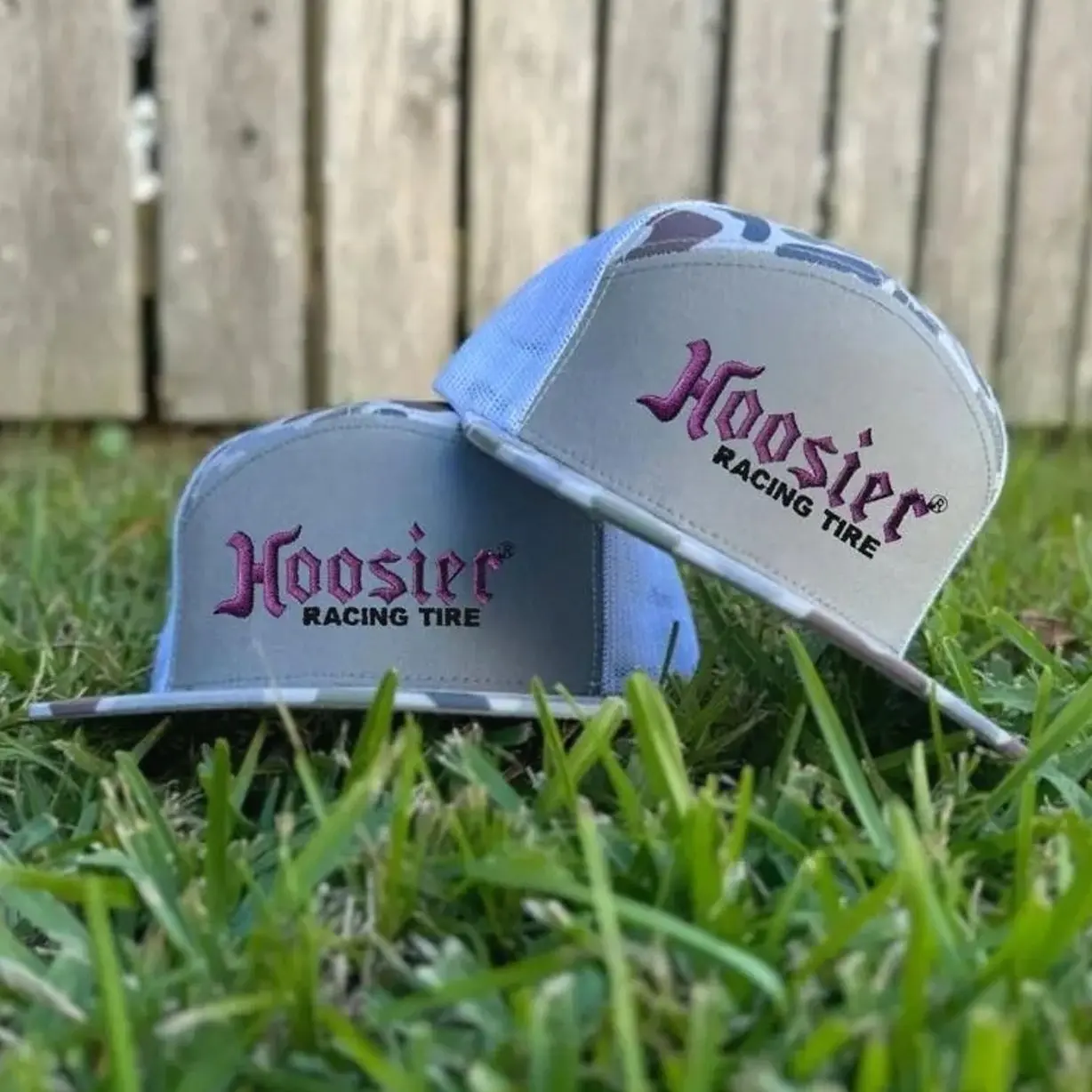 Hoosier Racing Tire Trucker Hat | 7 Panel Mesh Snapback Cap, Racing Hat, Motorsports Gift for Men