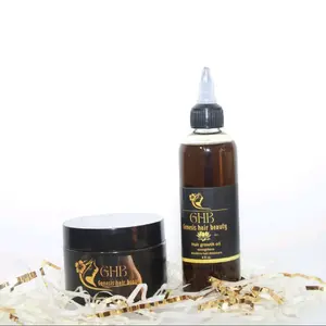 The set of Magic Hair growth oil 4oz Haircare with 35 organic ingredients from India fast and massive results | peppermint