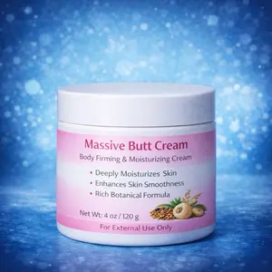 Daphney Massive Butt Cream Body Firming & Moisturizing Cream 4 oz 120 g Rich Botanical Formula for External Use Only
