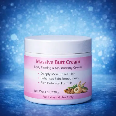 Daphney Massive Butt Cream Body Firming & Moisturizing Cream 4 oz 120 g Rich Botanical Formula for External Use Only