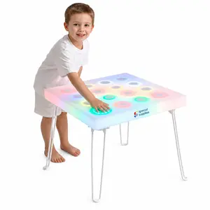 Special Supplies LED Light‑Up Table Set – Color Changing Glow Furniture, Mood Lighting, RGB LED Table for Sensory Play, Home and School