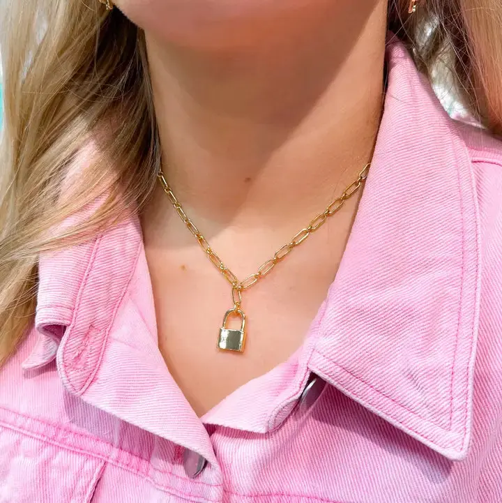 Lily Lock Necklace