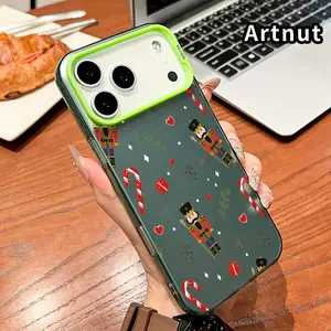 Nutcracker Delight Pattern Phone Case for iPhone 17 Pro Max 16 Plus 15 14 13 12 11 Air E Shockproof Anti-Scratch Durable PC Back Protective Cover