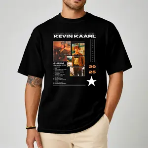 Kevin Kaarl Ultra Sodade Album Tracklist Comfort Color Letter Printed Tee Ring-Spun Cotton Soft-Washed T-Shirt Trendy Tops Perfect Gift