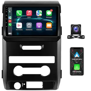 Android Radio for【Ford F150-HS 2009 2010 2011 2012】with 9 inch Touch Screen 2G+64G Head Unit with Carplay/Android Auto SWC FM RDS DSP
