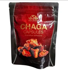 Vida Divina Chaga Capsules 500 Mg - 90 Capsules - Siberian Chaga Mushroom - Supports Immune system & Daily Energy