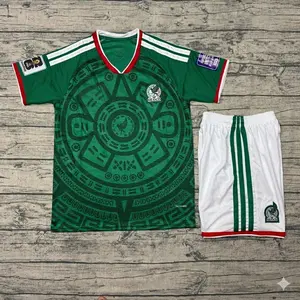 Green Mexico-Inspired Soccer Kit 2026  | No Name No Number Jersey Set | Breathable Lightweight Thai Fabric | Game Day Fit (Unisex)