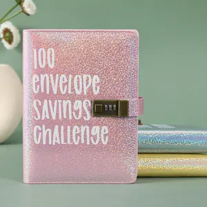 100 Envelopes Money Saving Challenge Budget Binder with Password Lock Budget Planner Saving Money