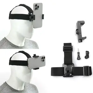 Adjustable Compact Head-mounted Mobile Phone Holder, First Person Perspective Shooting Fixed Bracket, Head-mounted Fixed Bracket is Suitable for Filming and Live Broadcasting, Gift, Adjustable Cellphone Holder, Cell Phone Mount