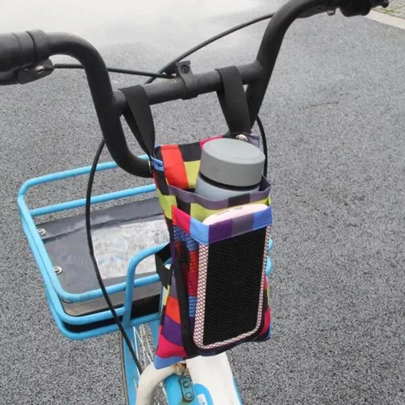 1pc Bike Storage Bag Storage Organizer Bike Hanging Motorcycle Handlebar Pouch Black Bag Electrombile Storage Pouch