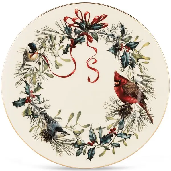 Lenox 185518012 Winter Greet Bird-Themed Dinnerware Salad Plate