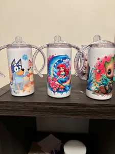 Stainless Steel Sippy Cup with interchangeable lid and straw