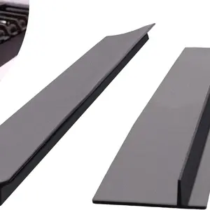 Silicone Stove Gap Covers - Heat Resistant Oven Crumb Guards, 20.5" x 2.3", Matte Black, 2 Pack, Easy Installation, Food-Safe Material