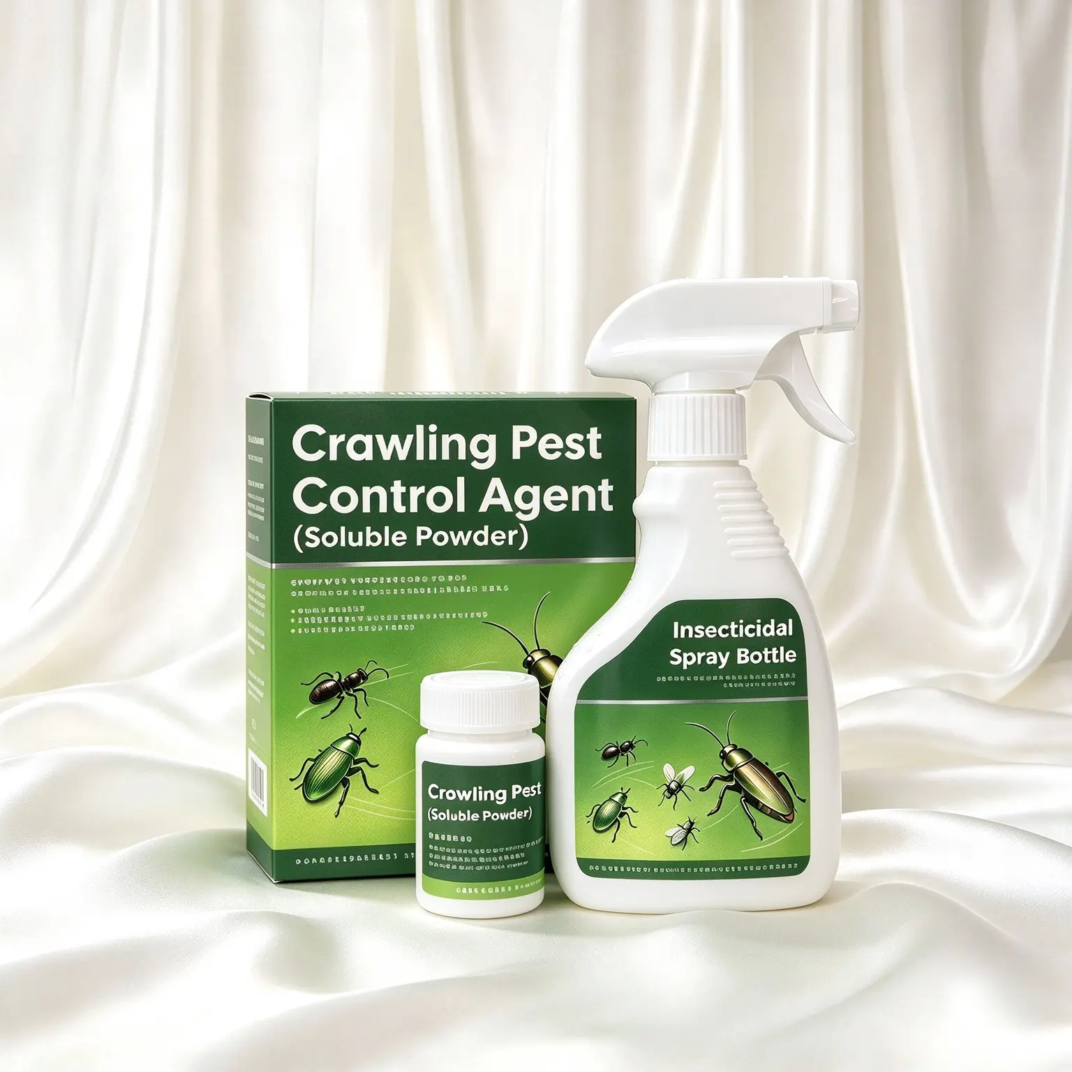 Crawling Pest Control Powder Set – Soluble Concentrate with Spray Bottle & Scoop, Indoor Home Treatment, 40g (1.41 oz)