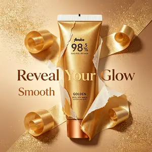 2-pack-Ainube Gold Foil Infused Blackhead Eraser Peel-off Mask（with Gold Foil）