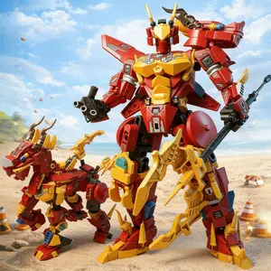 485pcs Mech God Building Block Toy Set, Detailed Assembly Kit for Collectors & Kids, Perfect Gift Idea for Fans of Mecha Toys