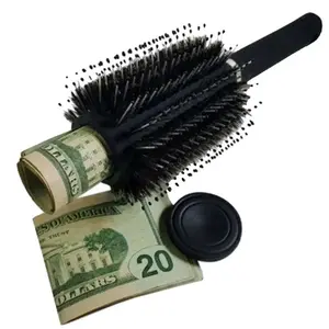 Secret hidden money safe - Hair Brush Comb Diversion Stash Safe Hidden Compartment Functions as an Authentic Brush Perfect for Travel or At Home Haircare Hairbrush Heatless