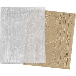 Irregular Background Plastic Embossing Folders for Card Making, Stripe Dots Background Embossing Folders for DIY Scrapbooking, Ink Marks Folders for Paper Craft Photo Album Decorations