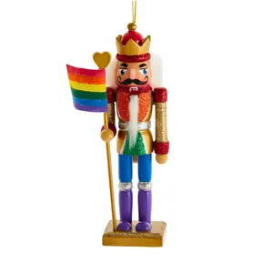 6" Gay Pride Nutcracker Ornament