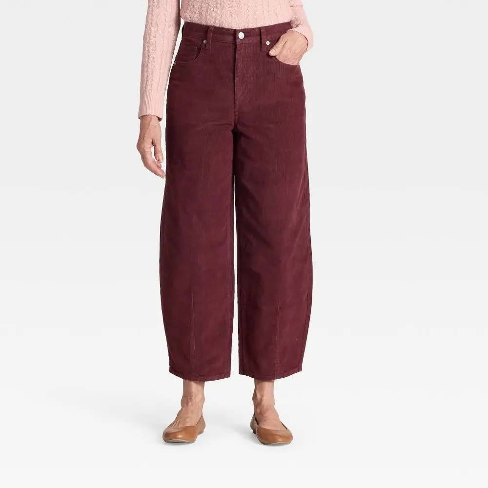 Women's High-Rise Corduroy Barrel Jeans - Universal