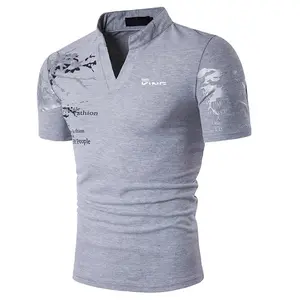 Men's Polo Shirt Golf Shirt Graphic Prints V Neck Outdoor Street Short Sleeves Print Clothing Sports