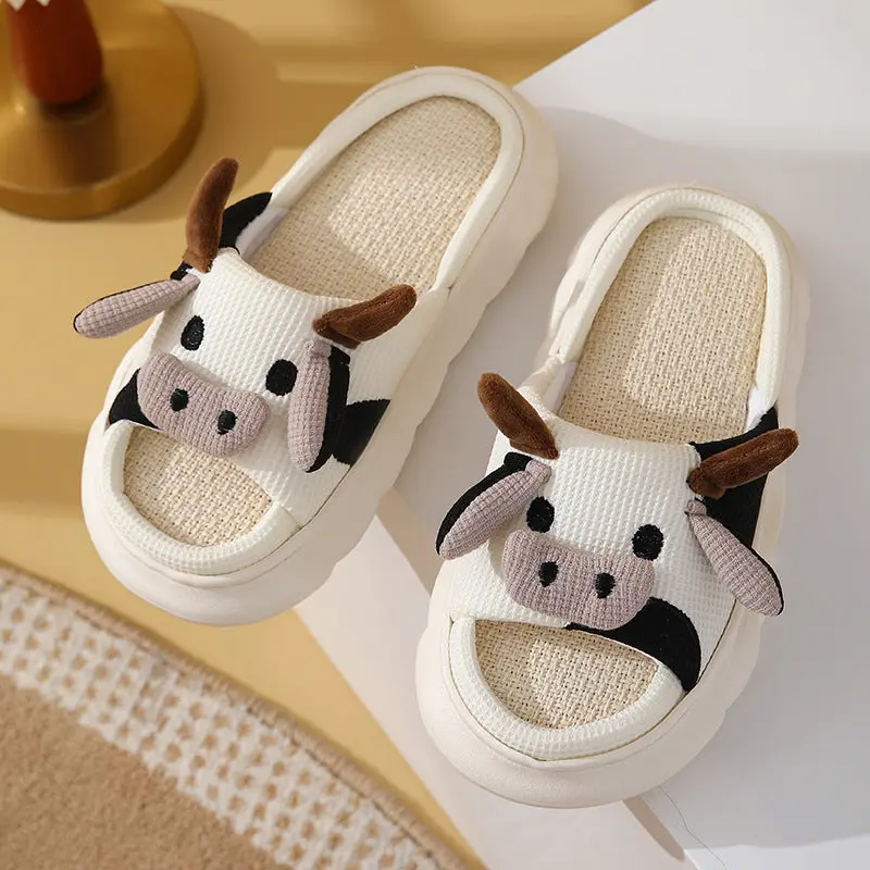 Cow Face Slippers