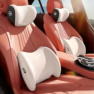 1 set of 2 ergonomic car seats 1 headrest 1 lumbar pillow support combo set is suitable for various models of seats, easy to install, ideal  for drivers