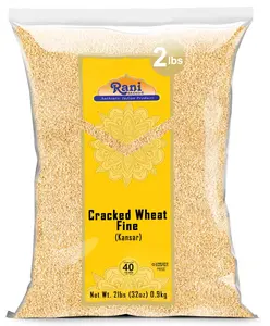 Rani Cracked Wheat Fine (Kansar, Bulgur, Similar to Wheat #1) 32oz (2lbs) 907g ~ All Natural | Vegan | No Colors | NON-GMO | Kosher | Indian Origin