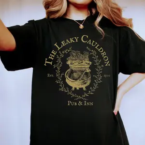 Leaky Cauldron T-shirt, Universal Trip, Po.t.t.er World Tee, Wizarding Apparel, Alley Top, Potter.h.e.a.d Gift, Cute Har.ry Shirt