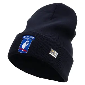 173rd Airborne Brigade Combat Team Embroidered 12 Inch Long Knitted Beanie