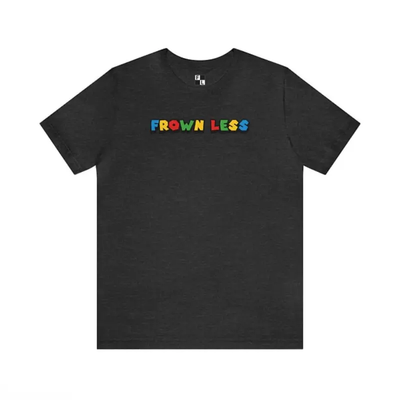 Short sleeve Mario frown less T-shirt