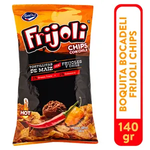 Frijoli Frijolitos 140g Regular & Picante Tortilla Chips with Frijoles &picante for Snacking & Pairing with Dishes