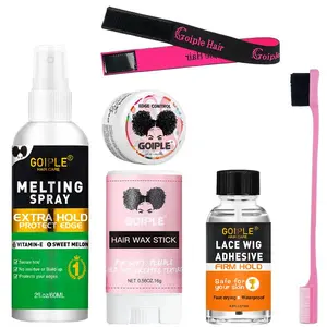 Hair Glue for Wigs,Lace Bonding Bonding Wig Spray Wig Glue for Closed Wig Front Hair Extensions,Strong Natural Styling with Control Lace Wig Adhesive Wig Set (6 Piece Set)
