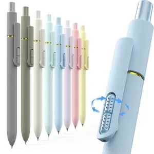 Hiacry 8 Pcs Gel Pens - 0.7mm Fine Point Smooth Writing Black Ink, Quick-Dry Long Lasting Fidge Pens, School & Office Supplies for Men Women