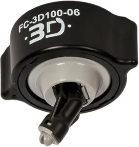 PENTAIR HYPRO 3D Spray Nozzle FC-3D100-06 Polyacetal Fast Cap Connection 100° Angle Tapered Flat Fan 10-90 PSI Drift-Reducing Gray