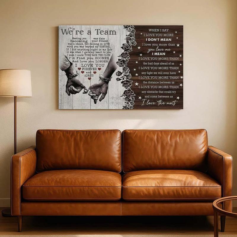 NBHYK personalized couple poster, suitable for couples and married couples, perfect for Christmas, birthdays, and anniversaries.  Customizable canvas print wall art decoration, home decor, suitable for bedrooms and living rooms.