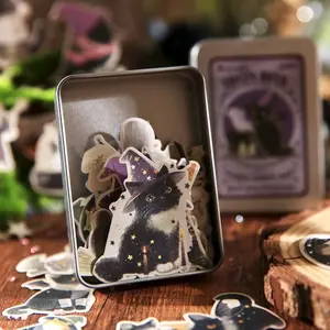 Magical Animal Party Series Iron Box Stickers for DIY Crafts, Frame Albums, Decoration Stickers for Phones, Laptops & Skateboards, Accessories, Halloween