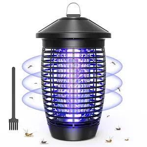 Mosquito Killer Lamp,4500V Ultraviolet Bug Zapper,Straight-in Mosquito Collector, Hanging Rings At TheTop, Detachable Cleaning At The Bottom,Safe forKids/Pets,Perfect for indoor&Outdoor Use