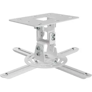 Universal Projector Ceiling Mount Low Profile Projector Mount w/Retractable Arms and Multiple Adjustment Function PR14W