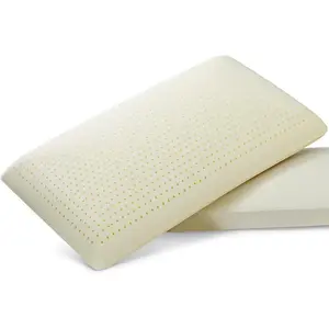 Talalay Latex Pillow, Luxury Support Sleeping Bed Pillow for Side, , and  Sleepers, Latex  Pillow, Removable Breathable  Cover (1, Standard (High Loft))